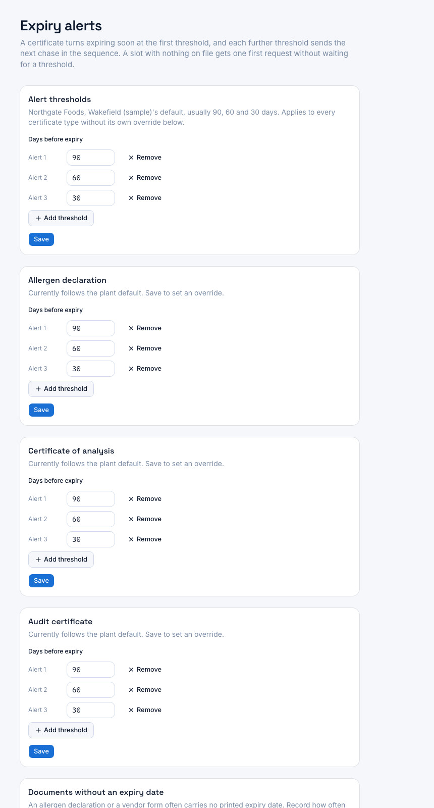 Certly: Customise the supplier certificate request email template