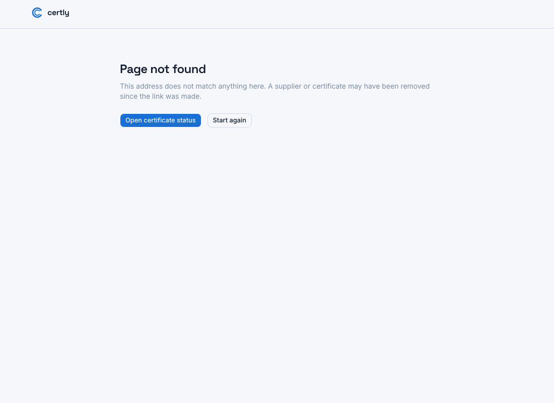 Certly: Remove a supplier from certificate tracking
